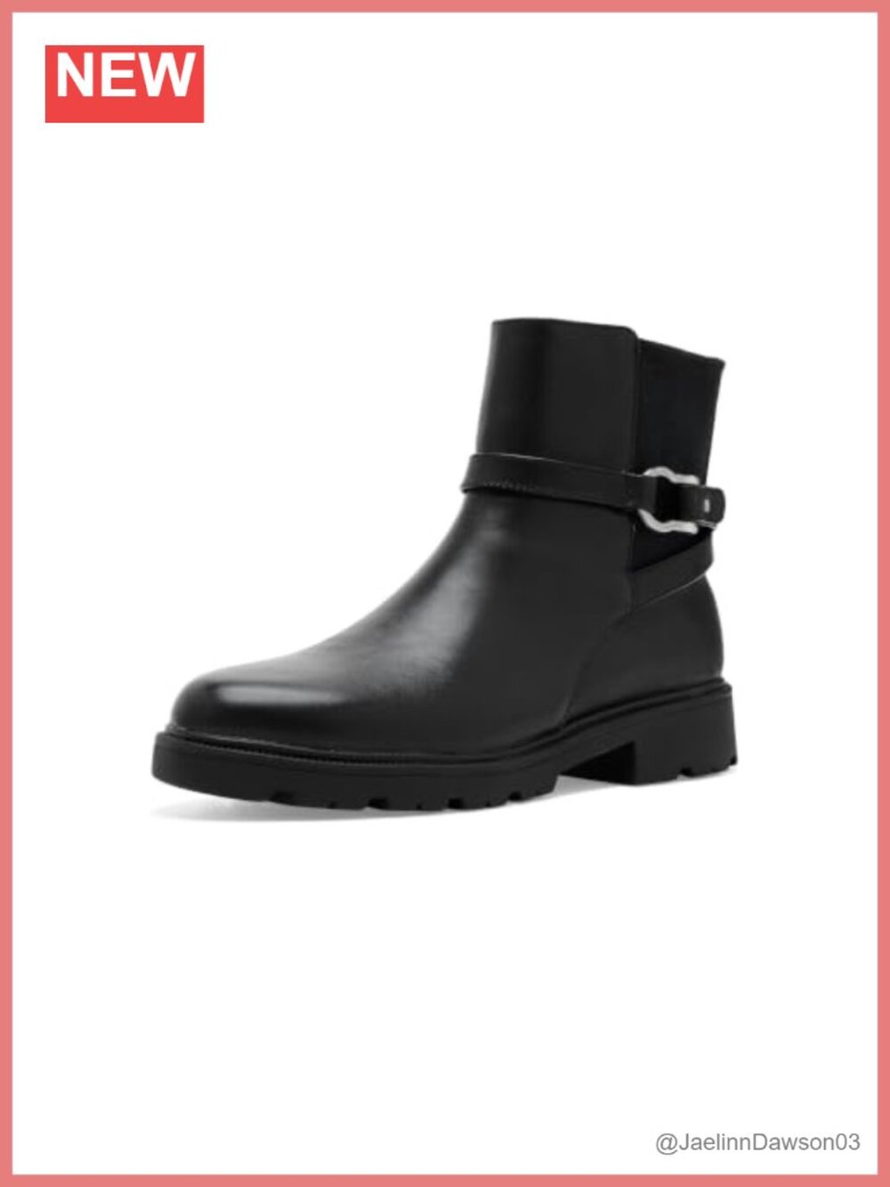 Clarks Montigo Bay Full-Grain Leather Ankle Boot Zip 35mm Heel C360 Foam